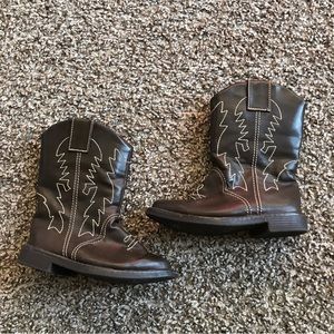 Gymboree Western Brown Cowboy Boots Toddler Size 7
